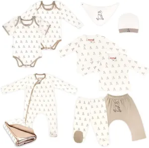 10 pcs Preemie & Newborn Layette Set GOTS Certified Organic Cotton Soft Gender Neutral Baby Boy Girl Unisex Clothing Infant Essentials Gift Set
