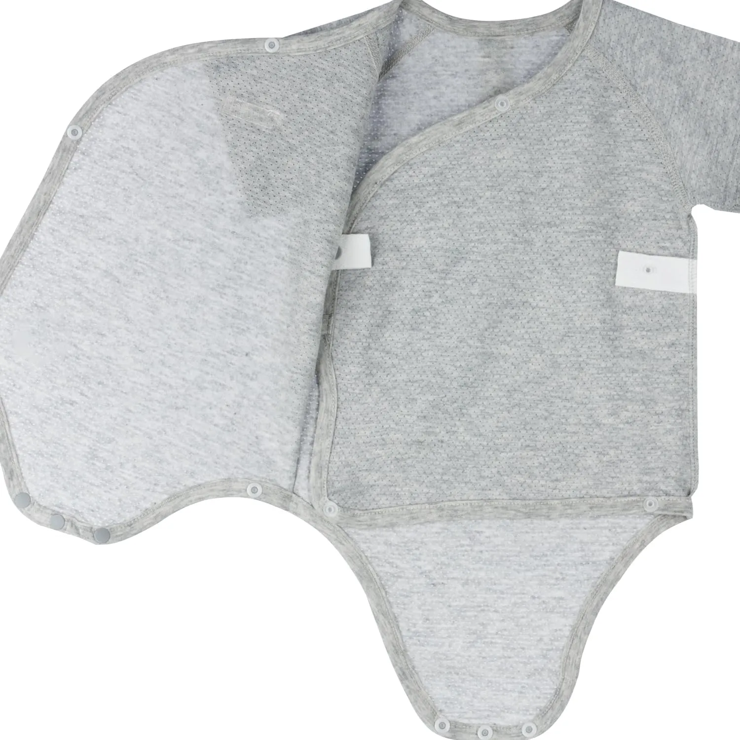 100% Certified Organic Cotton Newborn Baby Side Snap Kimono Breathable Comfortable Onesie Bodysuit Summer Heat Rash Eczema
