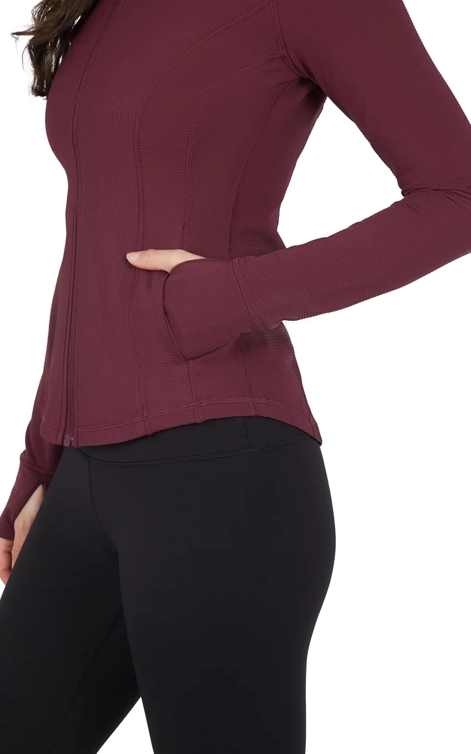 90 Degree By Reflex Womens Lightweight, Full Zip Running Track Jacket