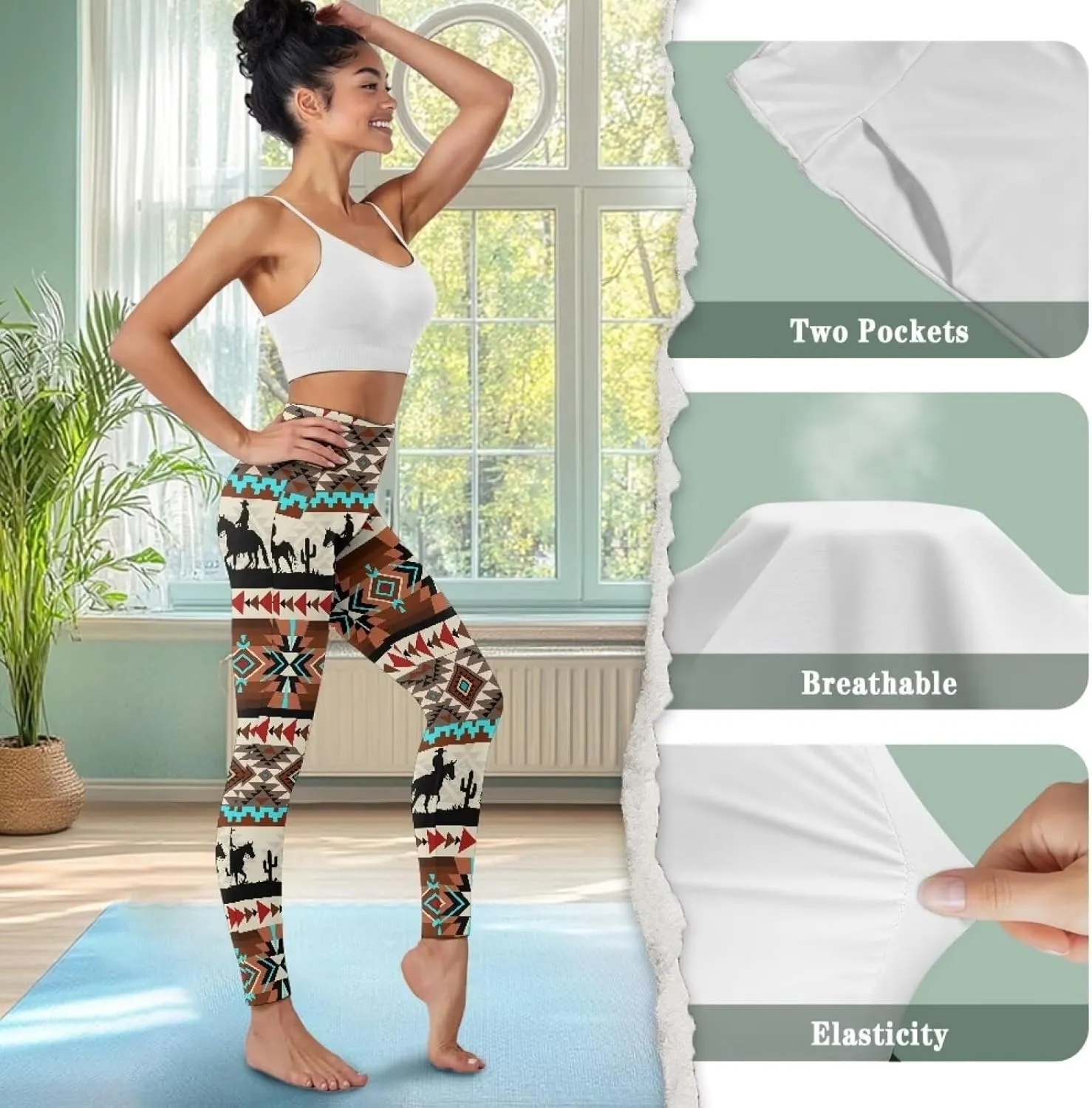 AFPANQZ Women's Yoga Leggings with Pockets Seamless Yoga Pants Casual Pants for Girls Running Dance Fitness Pants
