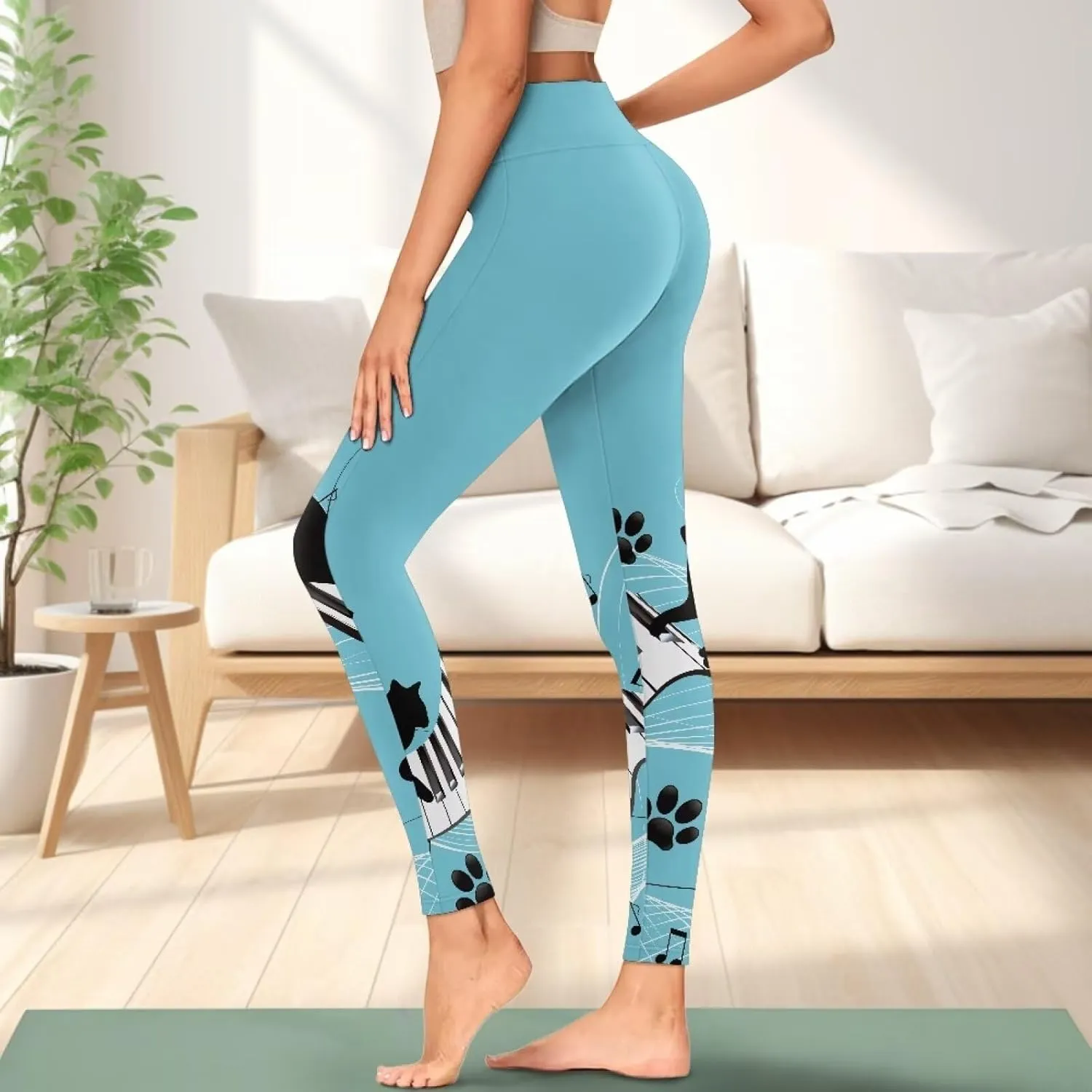 AFPANQZ Women's Yoga Leggings with Pockets Seamless Yoga Pants Casual Pants for Girls Running Dance Fitness Pants