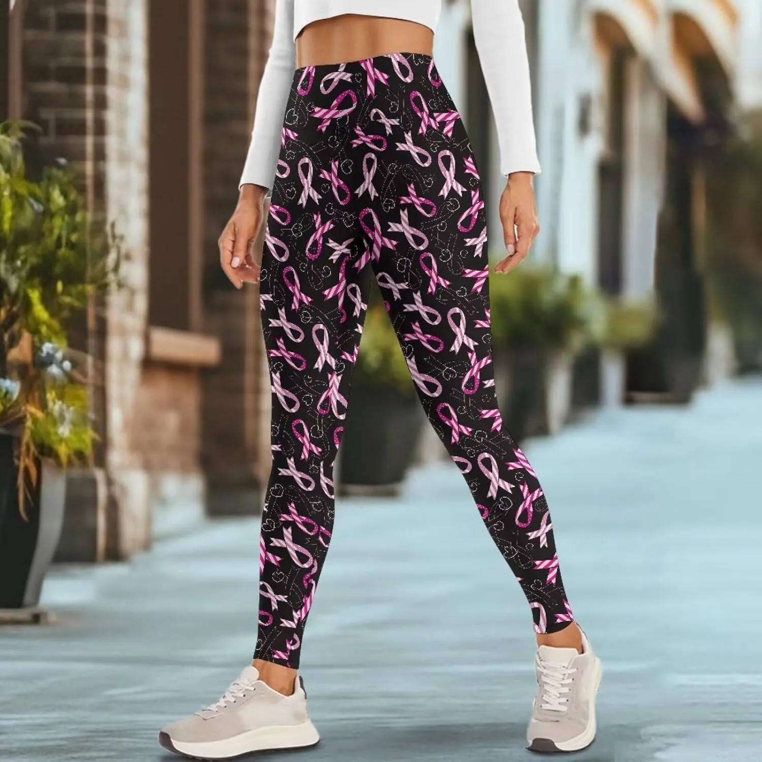 AFPANQZ Women's Yoga Leggings with Pockets Seamless Yoga Pants Casual Pants for Girls Running Dance Fitness Pants
