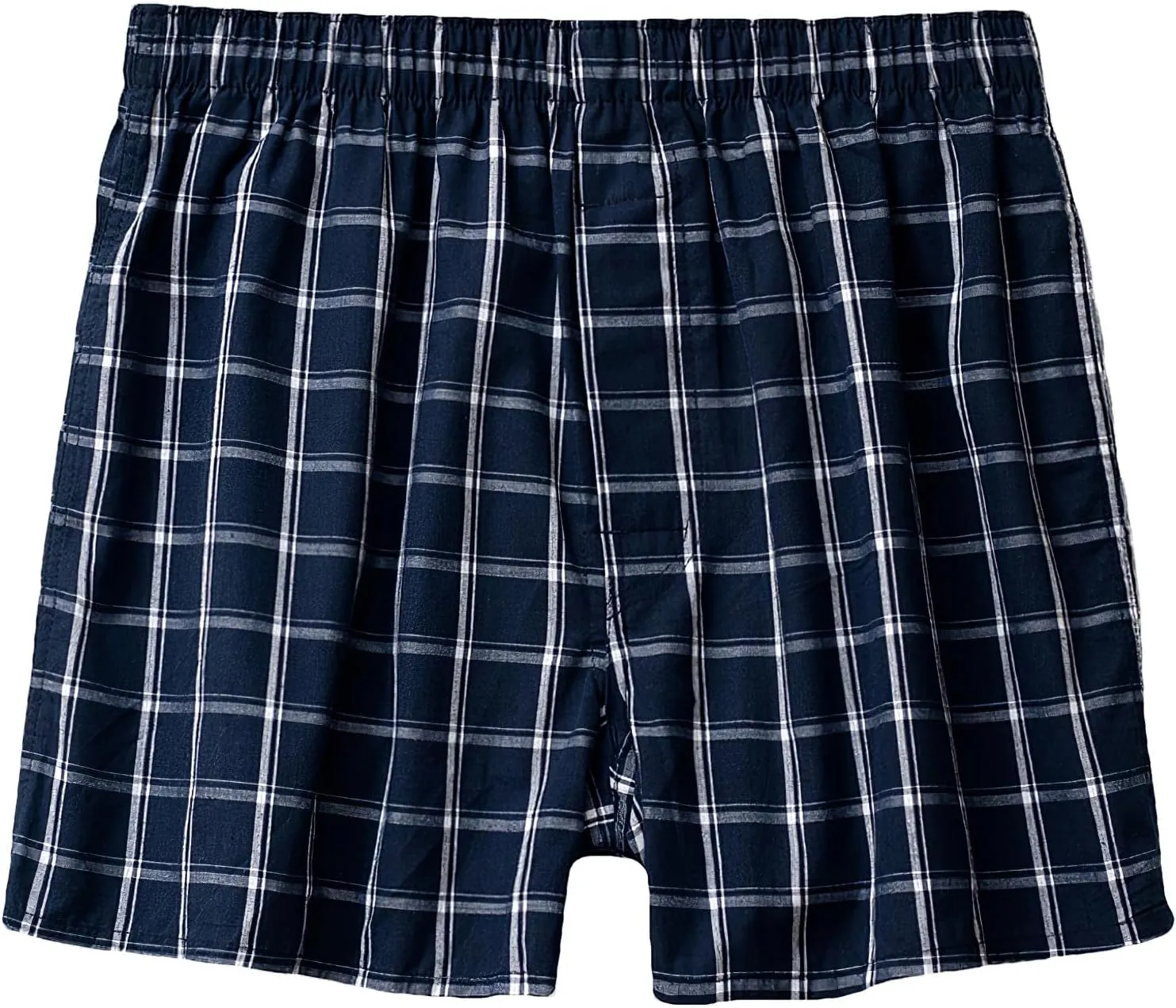 ANUFER Mens 3 Pack Cotton Pyjama Lounge Shorts Soft Comfy Button Fly Underwear Boxer Shorts