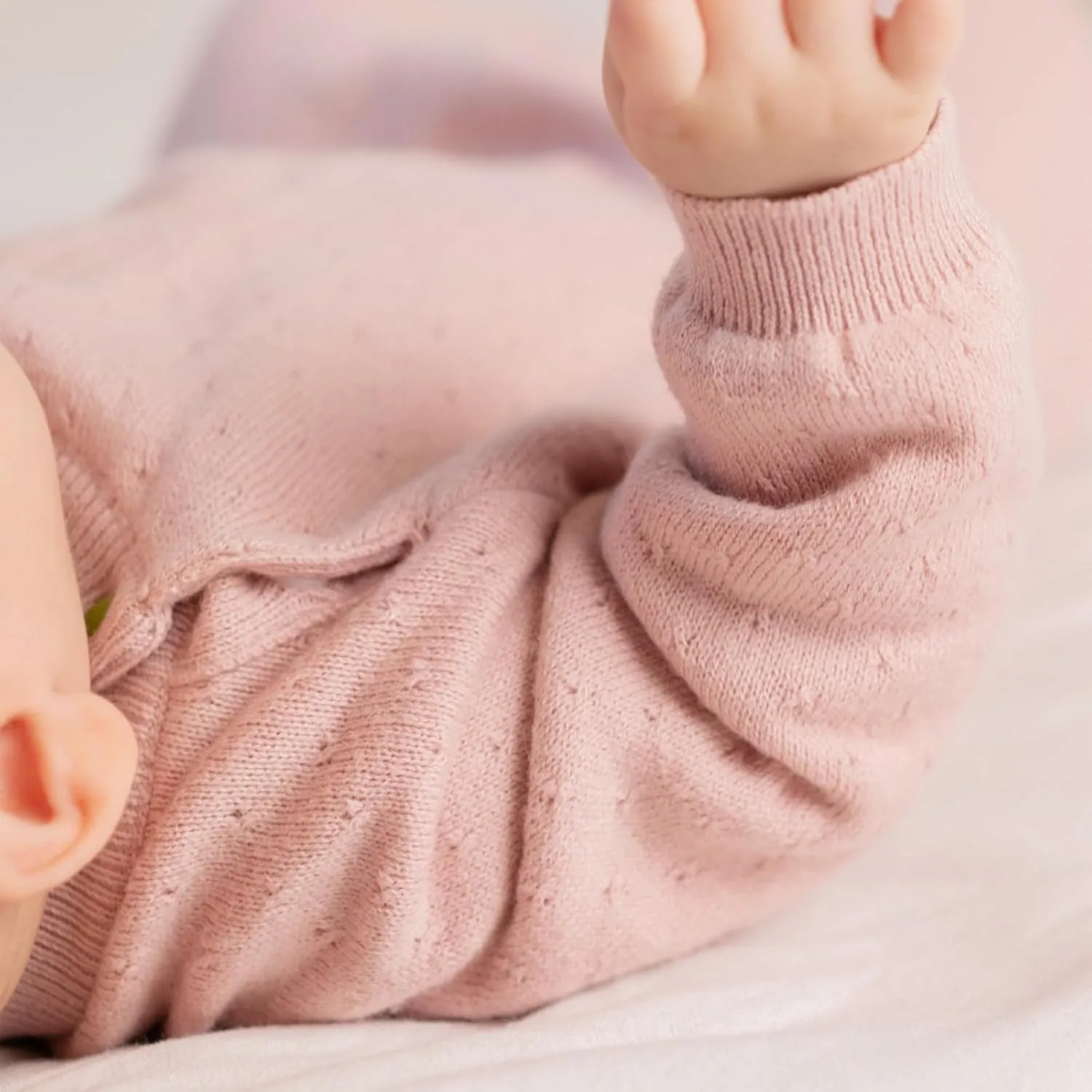ArborTree 95% Organic Cotton   5% Cashmere Baby Organic Cashmere Shoulder Wrap Romper