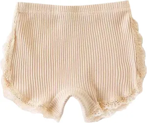 Baby Basic Bubble Short Toddler Girl Pure Color Cotton Summer Ruffle Thin Athletic Pull On Blend Triangle Leggings