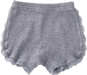 Baby Basic Bubble Short Toddler Girl Pure Color Cotton Summer Ruffle Thin Athletic Pull On Blend Triangle Leggings