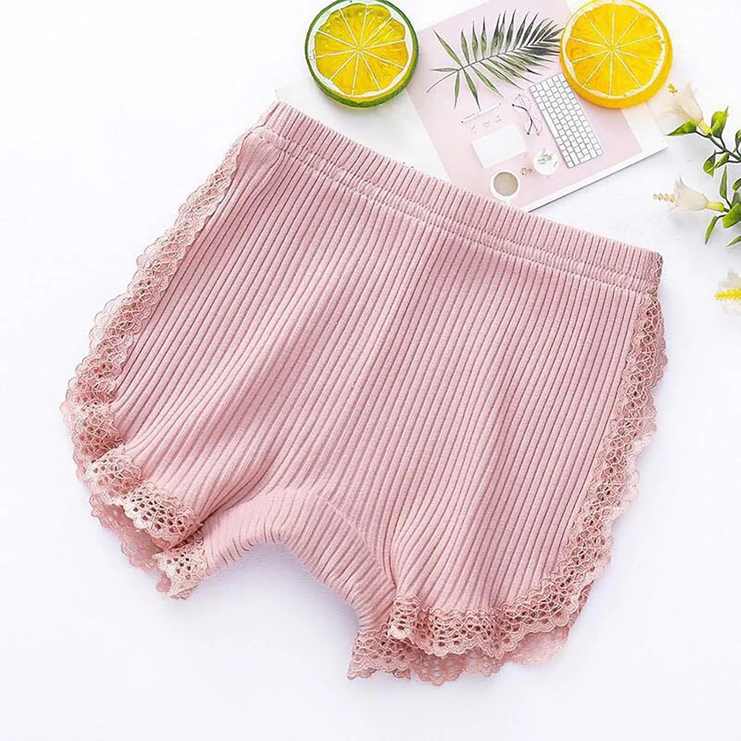 Baby Basic Bubble Short Toddler Girl Pure Color Cotton Summer Ruffle Thin Athletic Pull On Blend Triangle Leggings