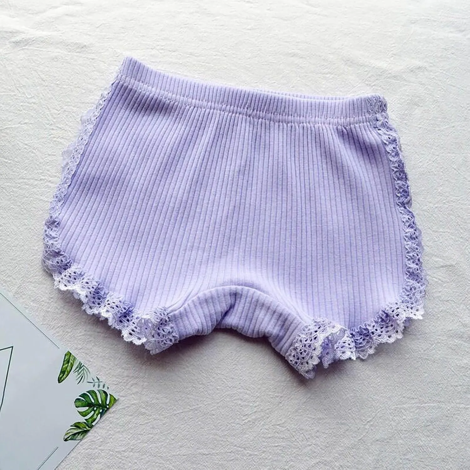 Baby Basic Bubble Short Toddler Girl Pure Color Cotton Summer Ruffle Thin Athletic Pull On Blend Triangle Leggings