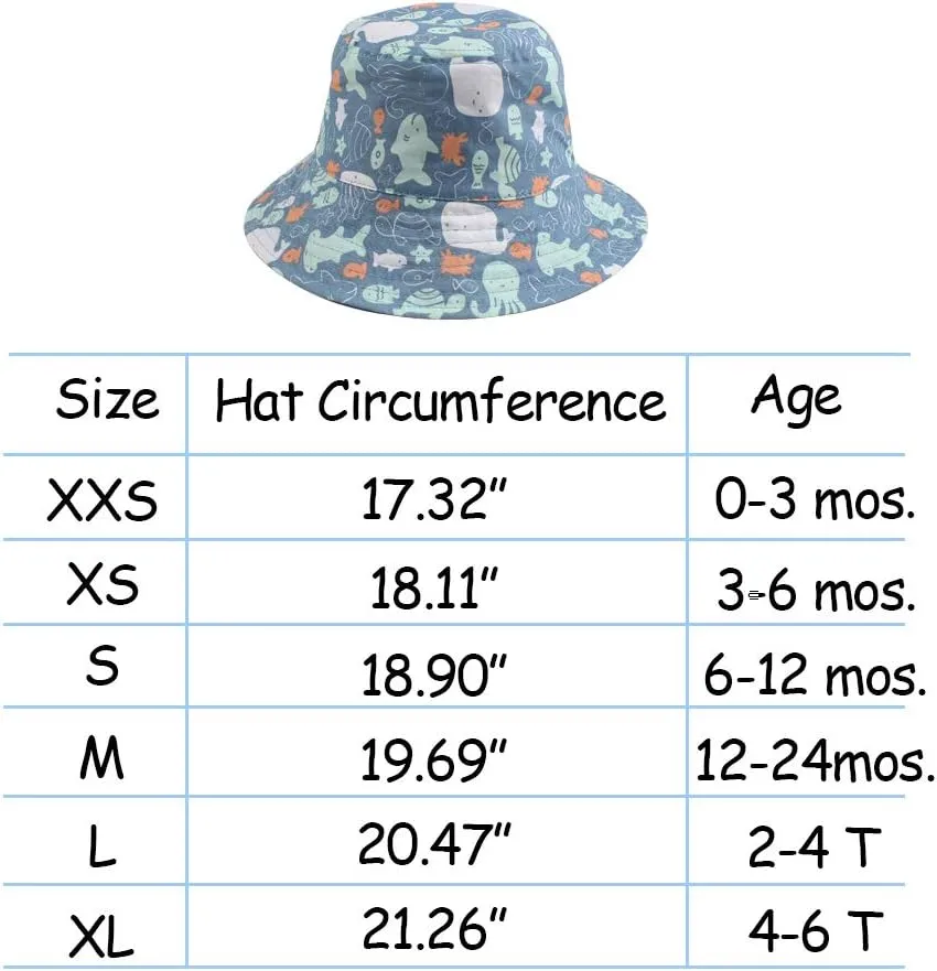 Baby Boy Bucket Toddler Kids Sun Hat UPF 50  Wide Brim Outdoor Beach Caps Play hat