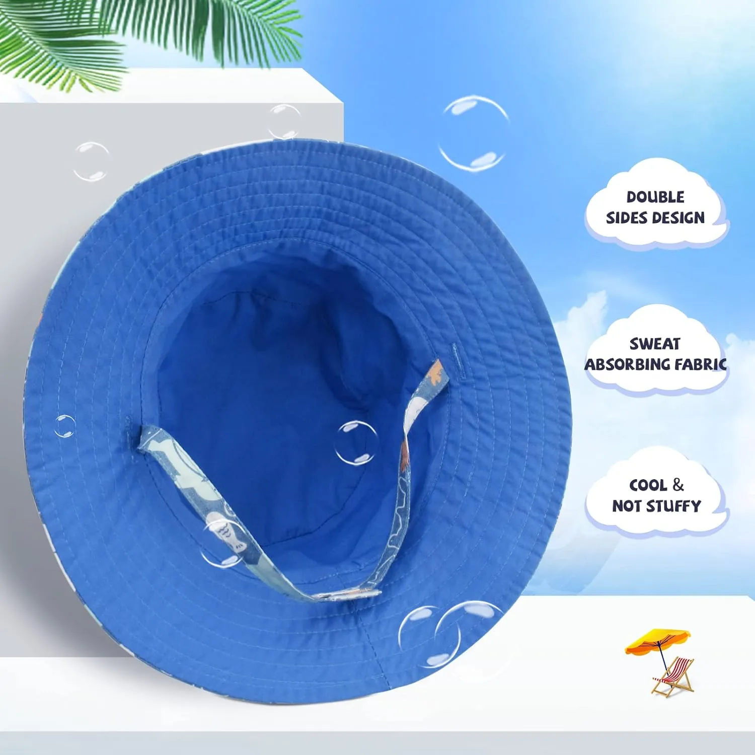 Baby Boy Bucket Toddler Kids Sun Hat UPF 50  Wide Brim Outdoor Beach Caps Play hat