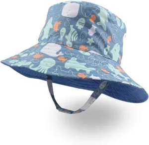 Baby Boy Bucket Toddler Kids Sun Hat UPF 50  Wide Brim Outdoor Beach Caps Play hat