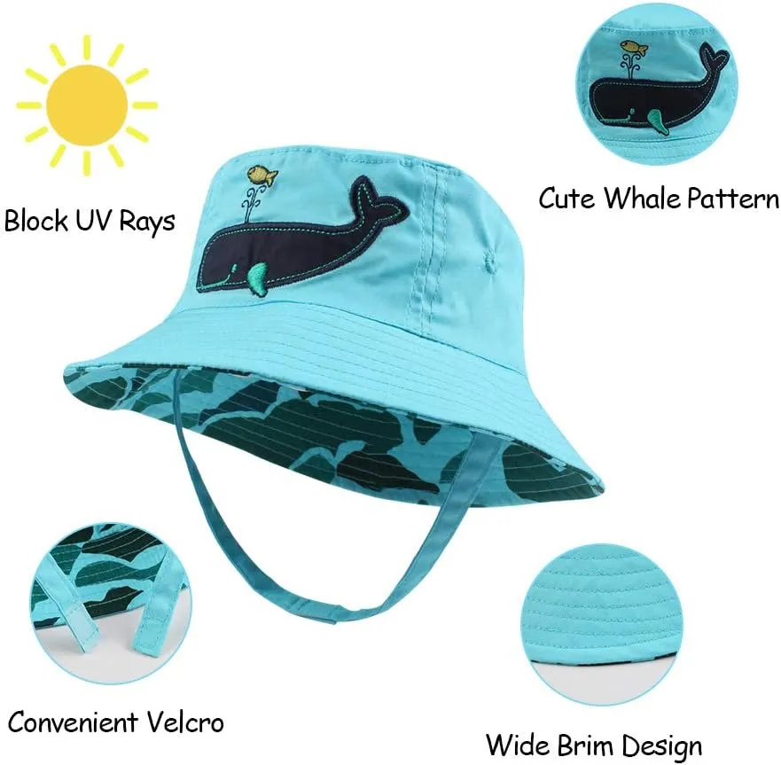 Baby Boy Bucket Toddler Kids Sun Hat UPF 50  Wide Brim Outdoor Beach Caps Play hat