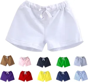 Baby Boys Girls Running Athletic Cotton Shorts Toddler Kids Workout Summer Casual Fashion Soccer Shorts Clothes
