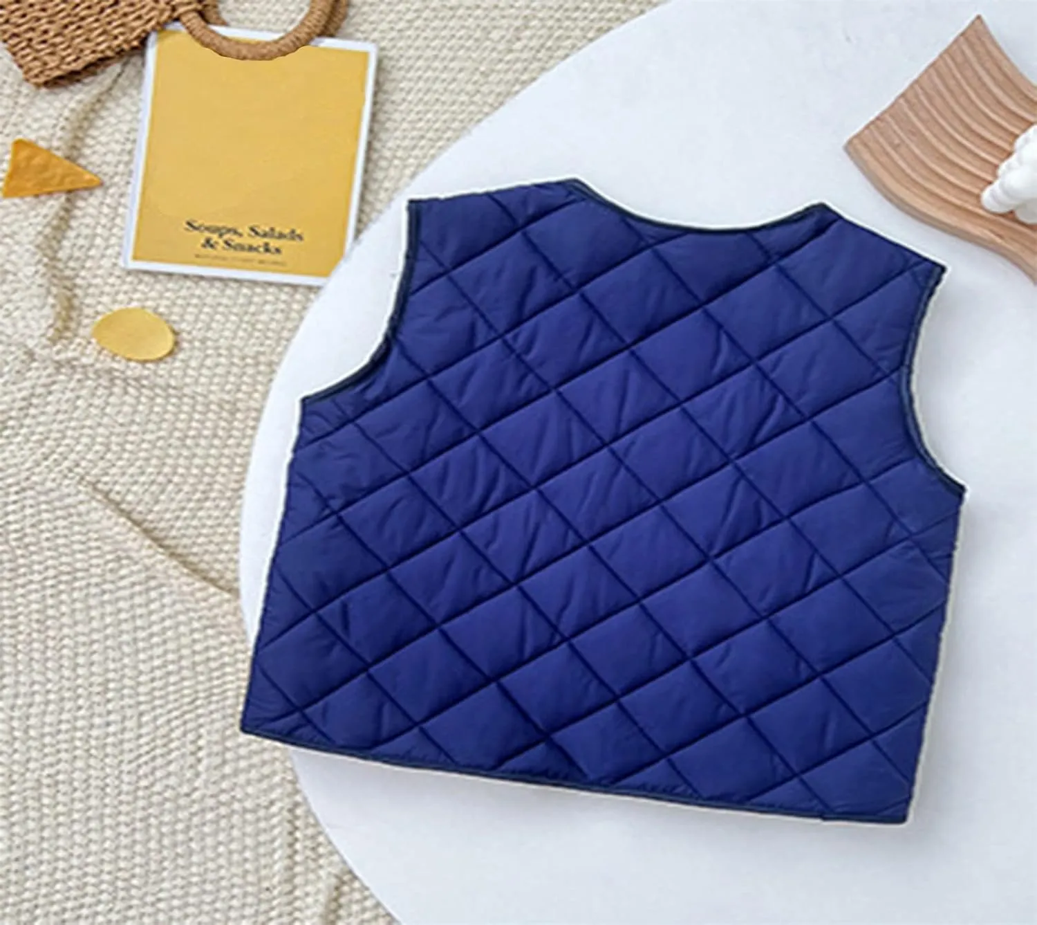 Baby Girls Lightweight Down Vest Coat Winter Warm Stand Collar Puffer Padded Sleeveless Waistcoat with