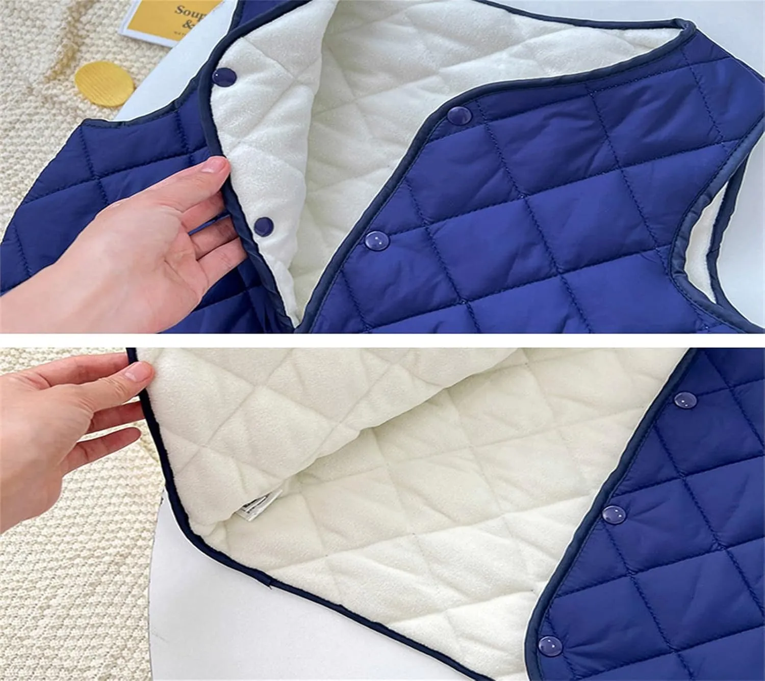 Baby Girls Lightweight Down Vest Coat Winter Warm Stand Collar Puffer Padded Sleeveless Waistcoat with
