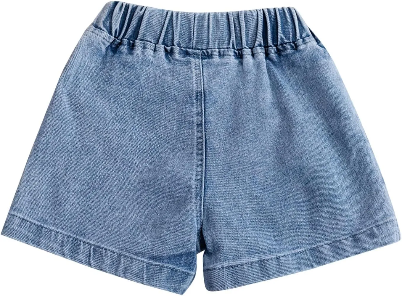Baby Toddler Girls Denim Shorts Casual Summer High Waisted Embroidered Love Print Jeans Short with Shorts Baby Girl Set