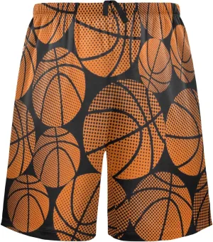 Basketball Pattern Men's Pajama Pants Shorts Sleepwear Lounge Pajama Bottoms
