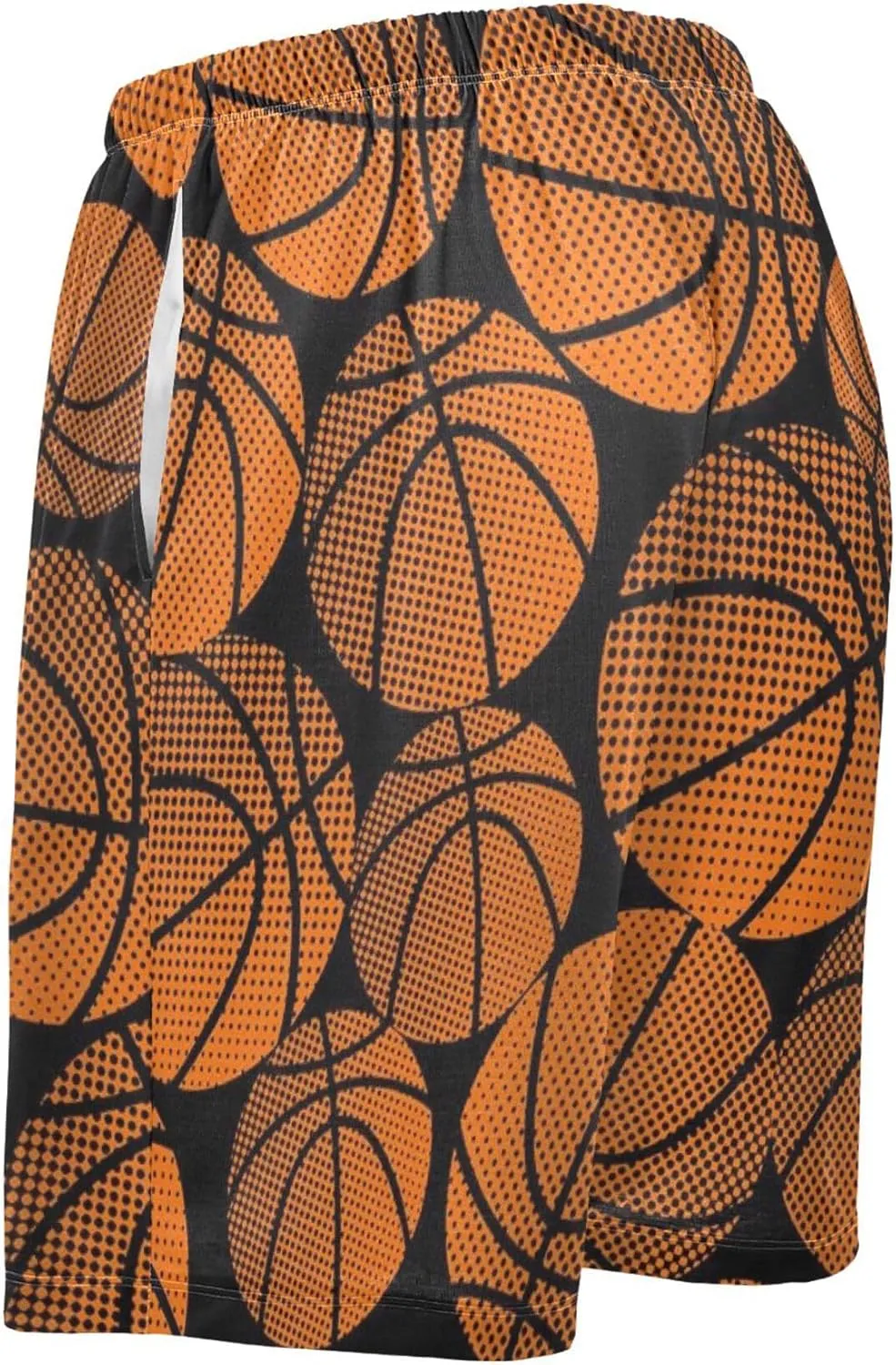 Basketball Pattern Men's Pajama Pants Shorts Sleepwear Lounge Pajama Bottoms