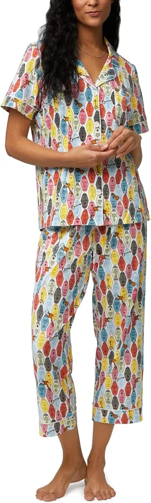 BedHead PJs Organic Cotton Short Sleeve Crop PJ Set