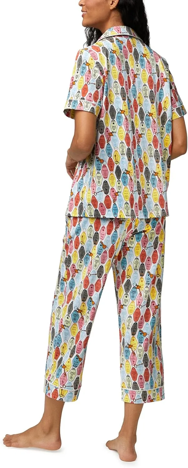 BedHead PJs Organic Cotton Short Sleeve Crop PJ Set