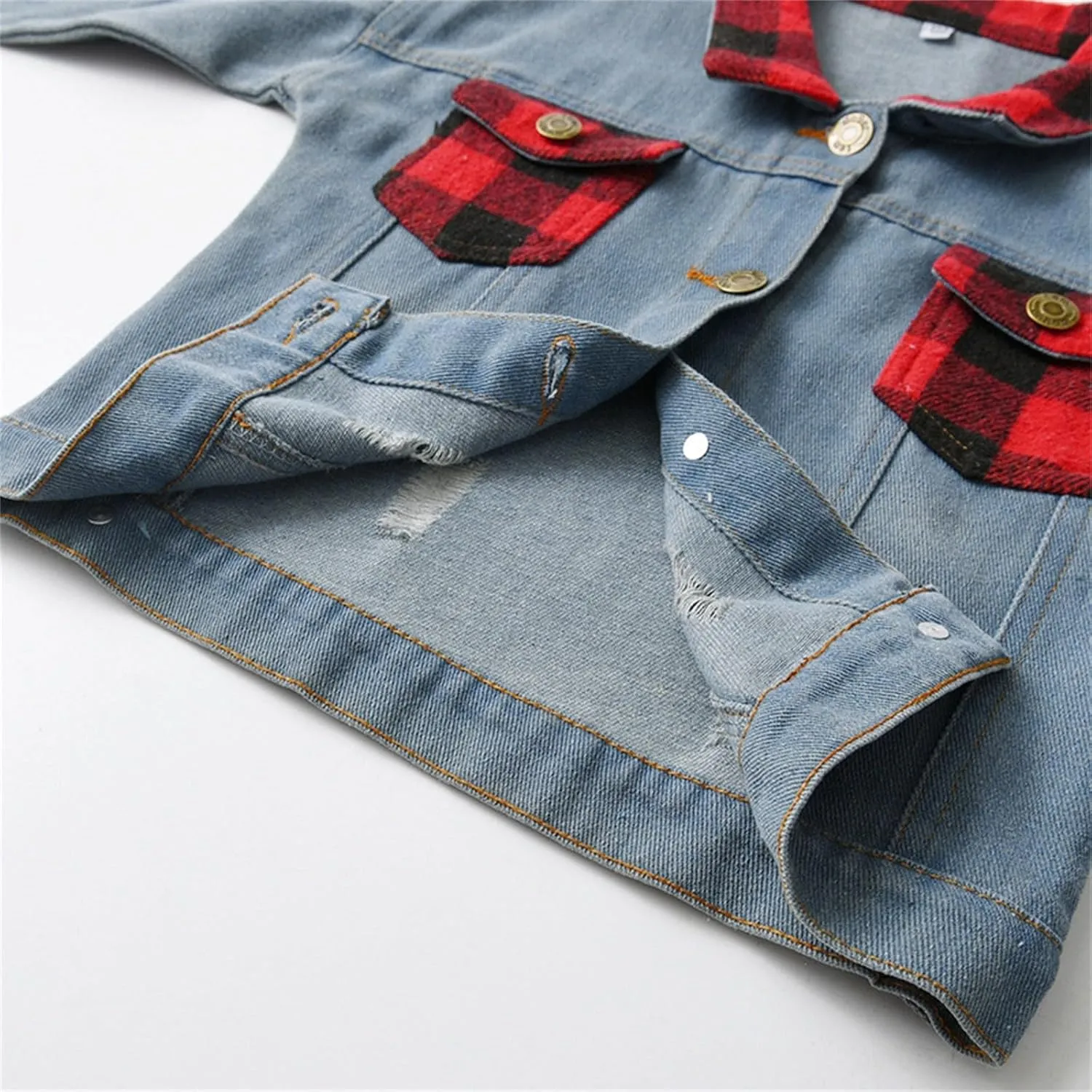 Boys' Basic Denim Trucker Jackets Children Fall Outwear Trendy Jeans Coats Boys' Denim Trucker Jacket