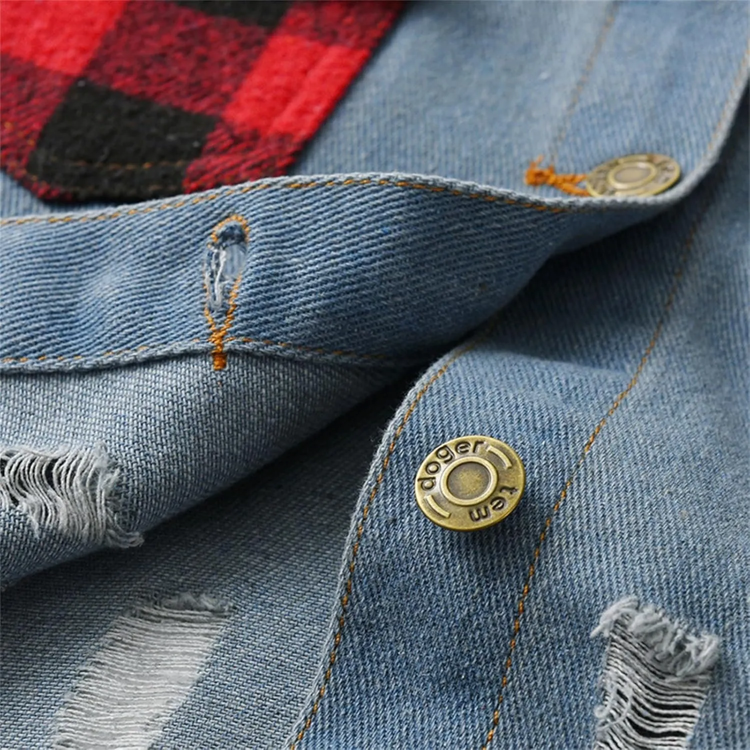 Boys' Basic Denim Trucker Jackets Children Fall Outwear Trendy Jeans Coats Boys' Denim Trucker Jacket