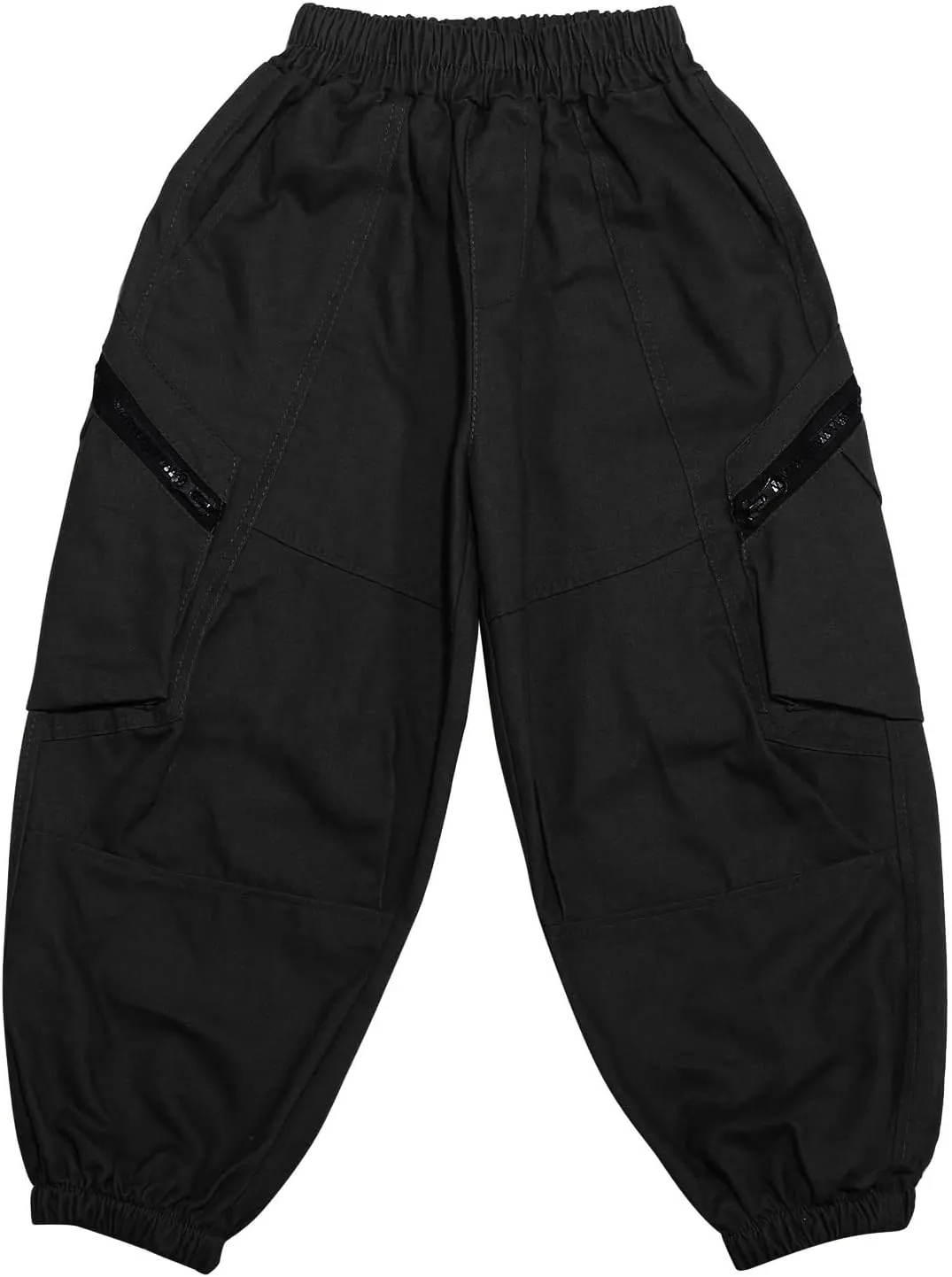 Boys Cargo Joggers Pants Kids' Stretch Casual Cargo Pants Elastic Waist Casual Jogging Trousers Bottom for Kids 3-16 Years