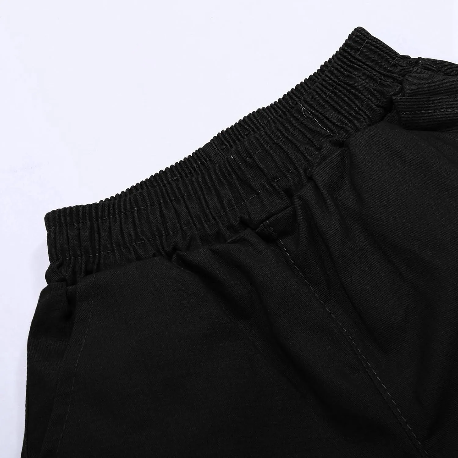 Boys Cargo Joggers Pants Kids' Stretch Casual Cargo Pants Elastic Waist Casual Jogging Trousers Bottom for Kids 3-16 Years