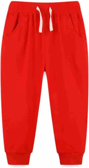 Boys Girls Kids Pants Trousers Sweatpants Long Pants Pockets Jogger Soft Athletic Casual Outdoor