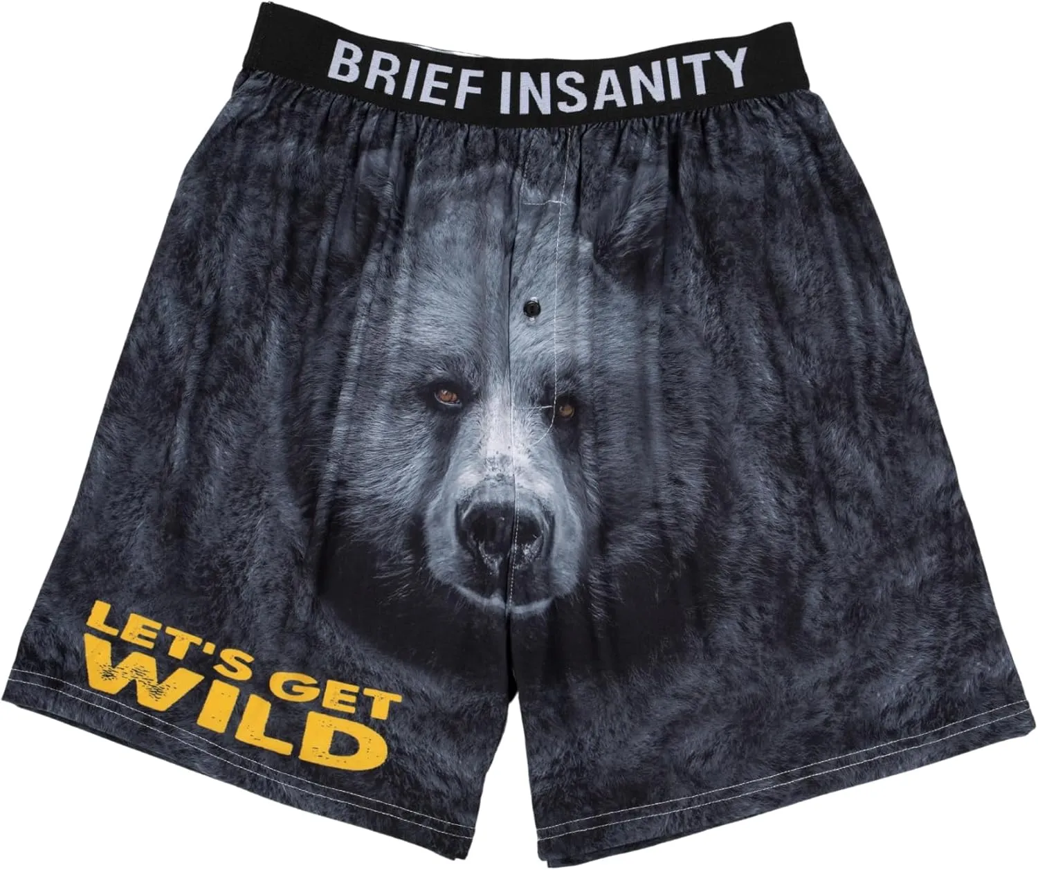 BRIEF INSANITY Comfortable Loose Fit Boxer Shorts (Humorous) | Silky Feel Graphic Print Boxers for Men & Women New