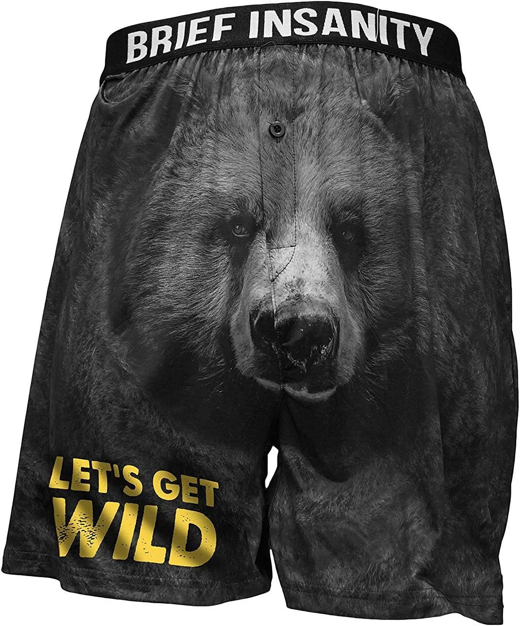 BRIEF INSANITY Comfortable Loose Fit Boxer Shorts (Humorous) | Silky Feel Graphic Print Boxers for Men & Women New