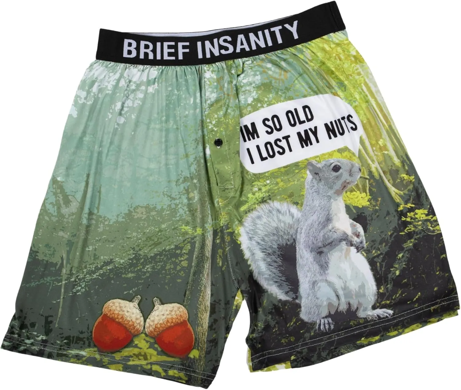 BRIEF INSANITY Comfortable Loose Fit Boxer Shorts (Humorous) | Silky Feel Graphic Print Boxers for Men & Women New