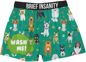 BRIEF INSANITY Comfortable Loose Fit Boxer Shorts (Humorous) | Silky Feel Graphic Print Boxers for Men & Women New