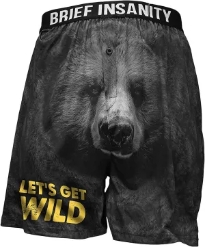 BRIEF INSANITY Comfortable Loose Fit Boxer Shorts (Humorous) | Silky Feel Graphic Print Boxers for Men & Women New