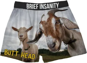 BRIEF INSANITY Comfortable Loose Fit Boxer Shorts (Humorous) | Silky Feel Graphic Print Boxers for Men & Women New