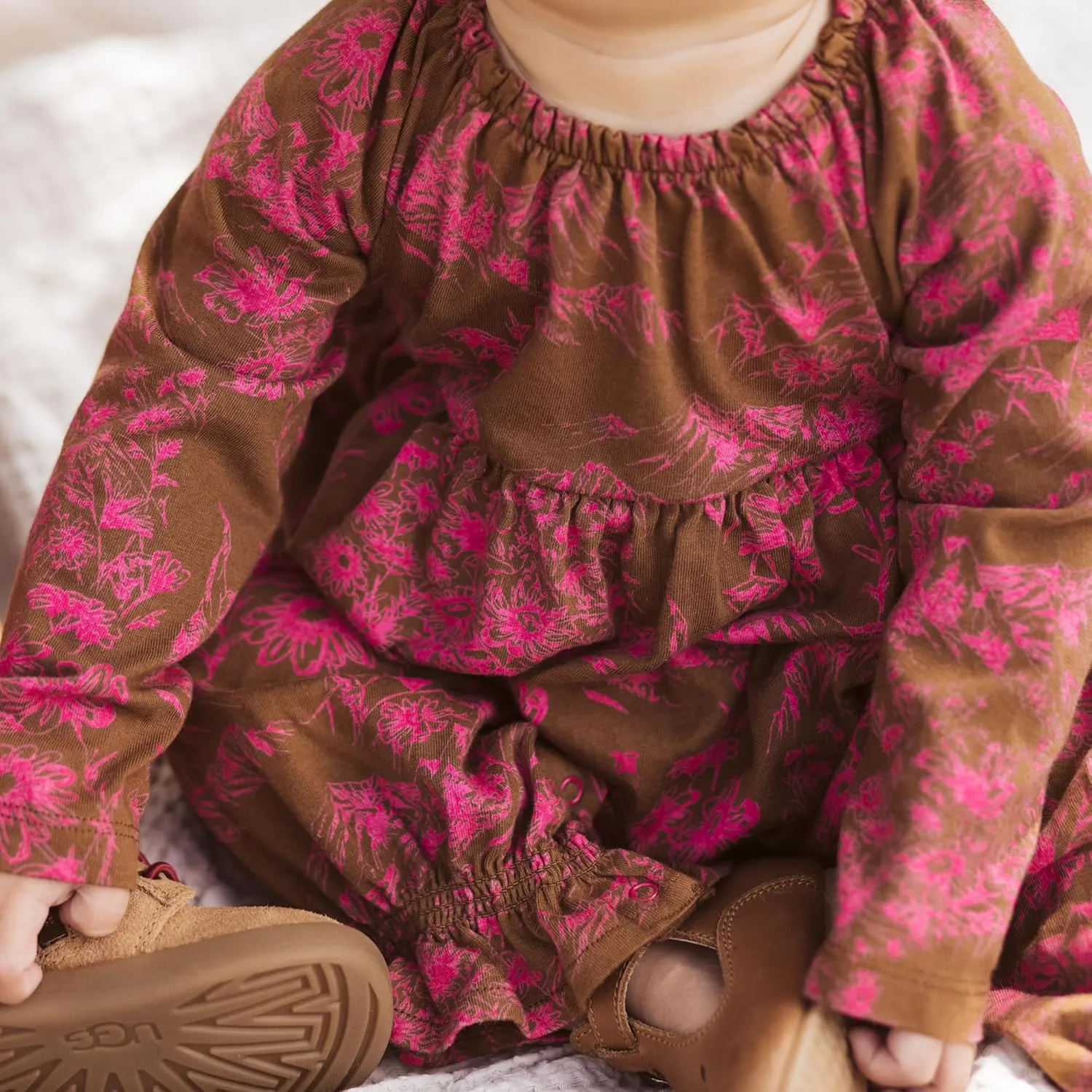 Burt's Bees Baby baby-girls Jumpsuit, 100% Organic Cotton One-piece Long Sleeve Outfit Coverall