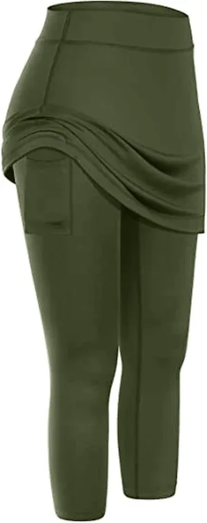 Butt Lifting Leggings with Flap Pockets Stretch Cargo Leggings High Waist Workout Running Pants Tummy Control
