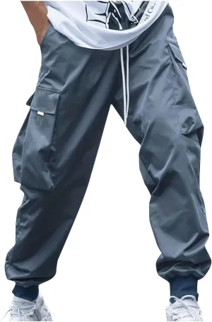 Cargo Joggers Men Baggy Casual Athletic Jogger Cargo Pants Drawstring Fashion Y2k Streetwear PantalóN Cargo Hombre