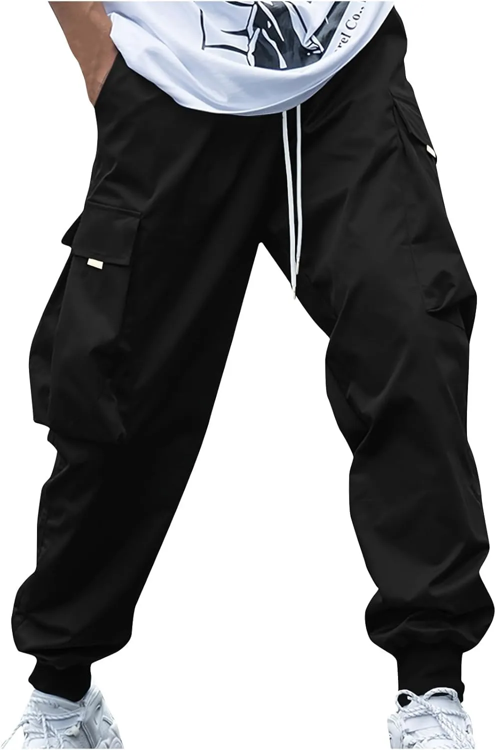 Cargo Joggers Men Baggy Casual Athletic Jogger Cargo Pants Drawstring Fashion Y2k Streetwear PantalóN Cargo Hombre