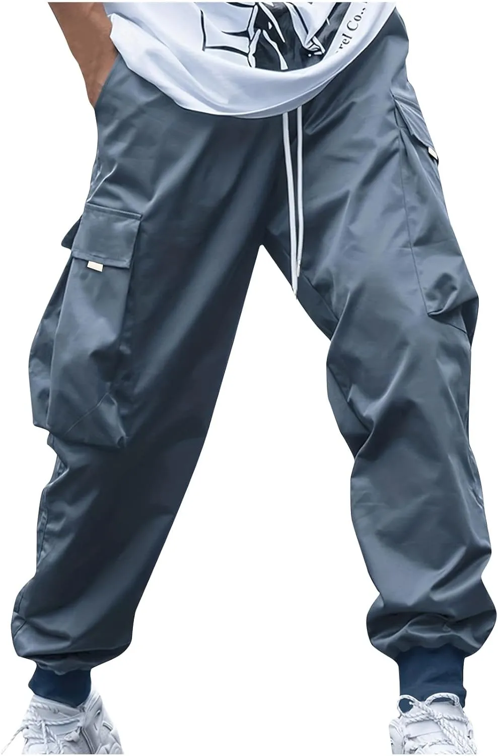 Cargo Joggers Men Baggy Casual Athletic Jogger Cargo Pants Drawstring Fashion Y2k Streetwear PantalóN Cargo Hombre