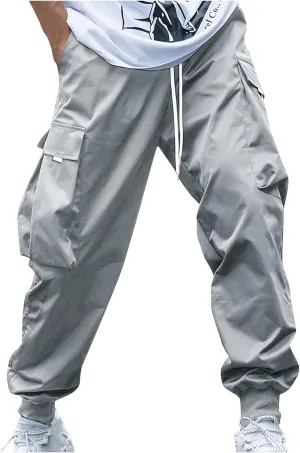 Cargo Joggers Men Baggy Casual Athletic Jogger Cargo Pants Drawstring Fashion Y2k Streetwear PantalóN Cargo Hombre