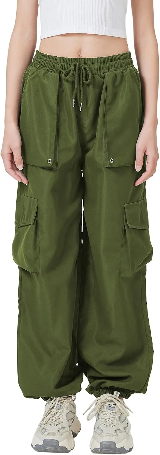 Cargo Patchwork Pants Women Baggy Techwear Joggers Cargo Pants Women