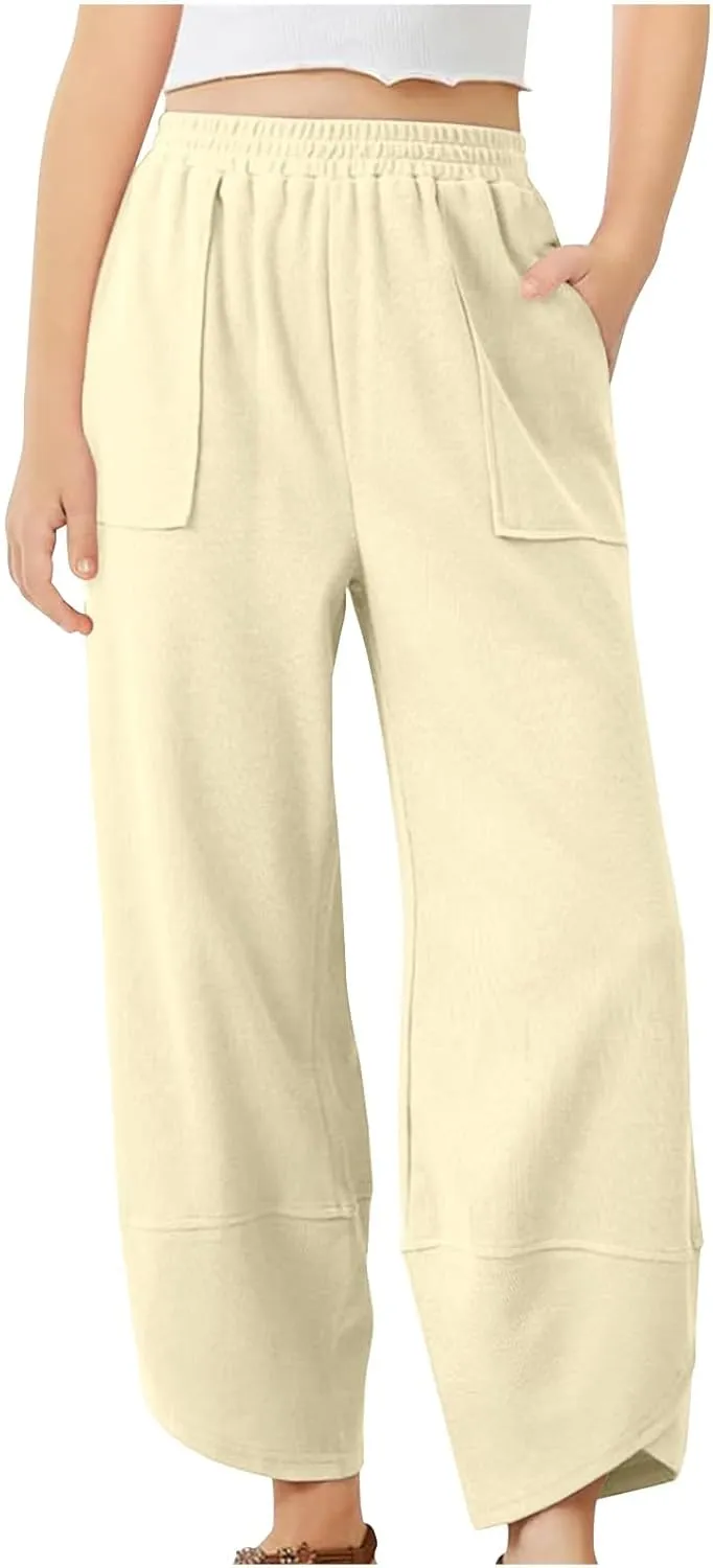 Cargo Sweatpants for Boys Girls High Elastic Waisted Bottom Hip Hop Dance Jogger Pants Versatile Streetwear Pants