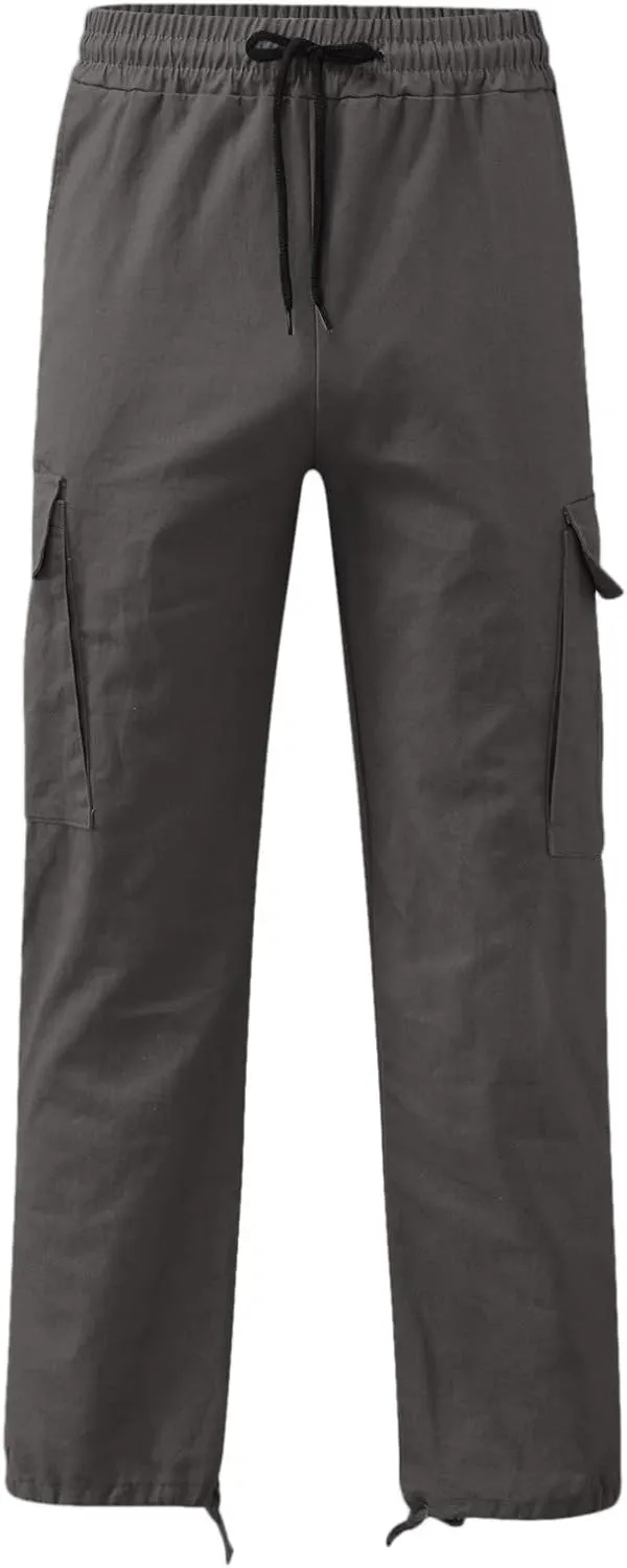 Cargo Sweatpants for Men Big and Tall Wild Cargo Pants White Cargo Athletic Long Pants Fashion Casual Jogger Trouser