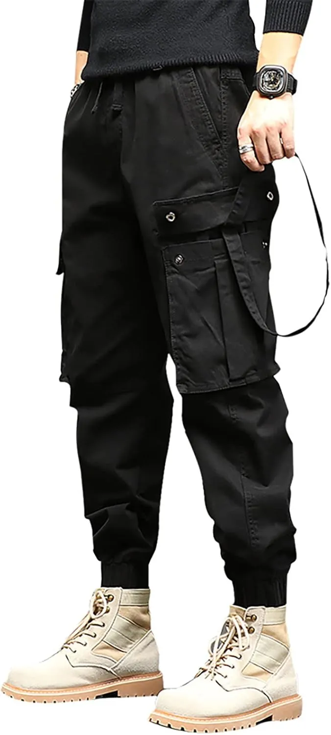 Cargo Sweatpants for Men Pants with 9 Pockets Lightweight Ripstop Cargo Work Pants Mens Wild Cargo Pants White Cargo