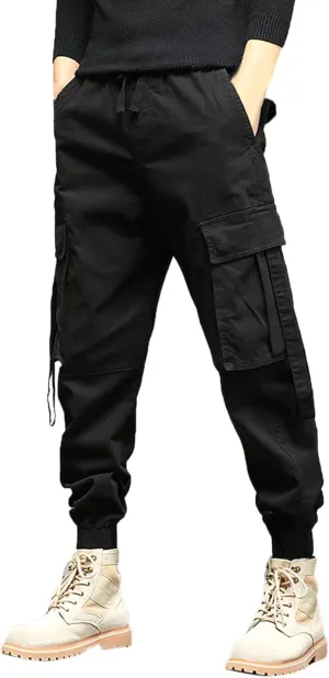 Cargo Sweatpants for Men Pants with 9 Pockets Lightweight Ripstop Cargo Work Pants Mens Wild Cargo Pants White Cargo