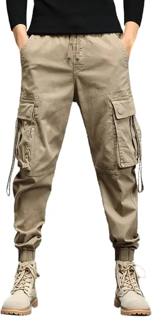 Cargo Sweatpants for Men Pants with 9 Pockets Lightweight Ripstop Cargo Work Pants Mens Wild Cargo Pants White Cargo