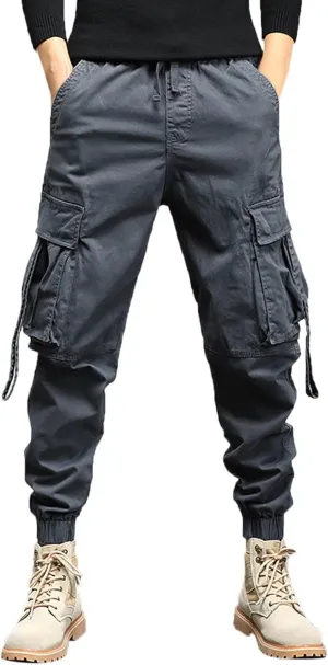 Cargo Sweatpants for Men Pants with 9 Pockets Lightweight Ripstop Cargo Work Pants Mens Wild Cargo Pants White Cargo