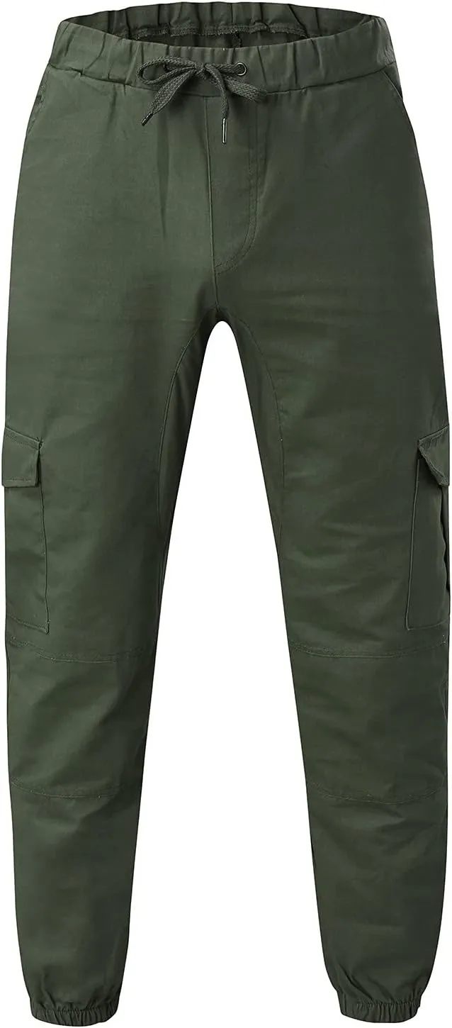 Cargo Sweatpants for Men Workout Trousers Casual Cargo Pants Fleece Joggers Sweat Pants for Men Mens Cargo Sweatpants