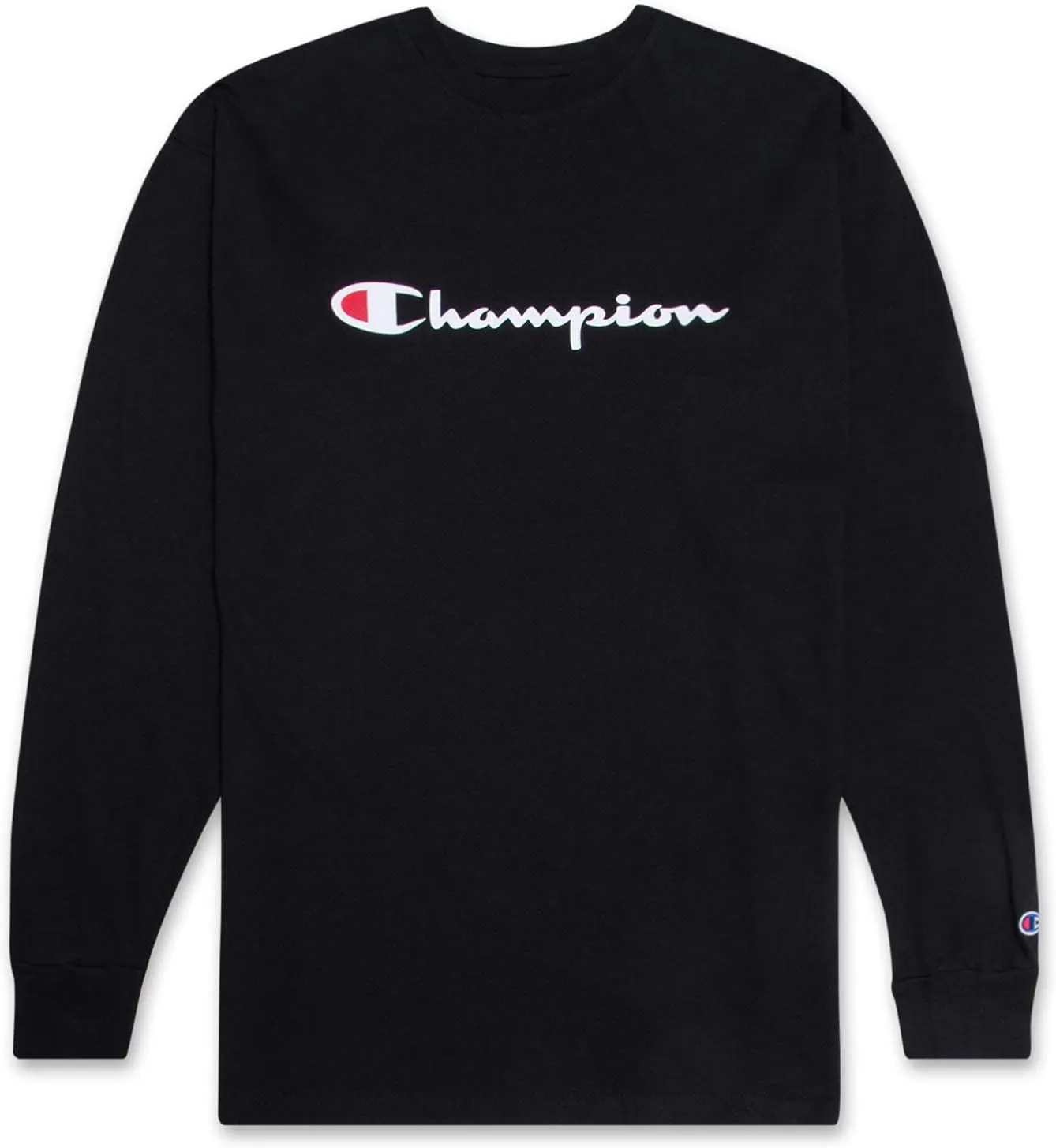 Champion Big and Tall Long Sleeve T Shirt for Men - Cotton Long Sleeve Tee